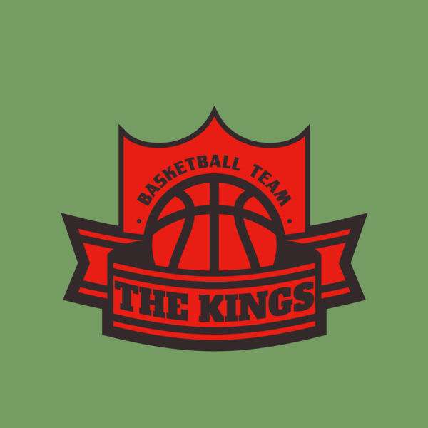 The Kings Basketball team Logo Template Thumbnail