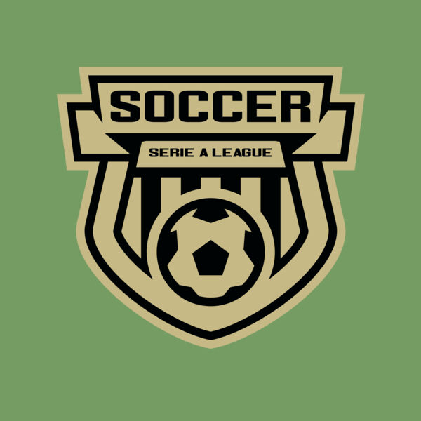 Serie a league soccer logo template Thumbnail