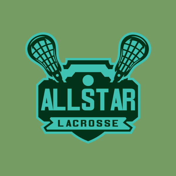 All stars Lacrosse Logo Template Thumbnail