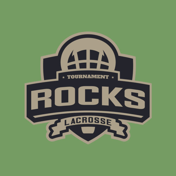Rocks Tournament Lacrosse Logo Template Thumbnail