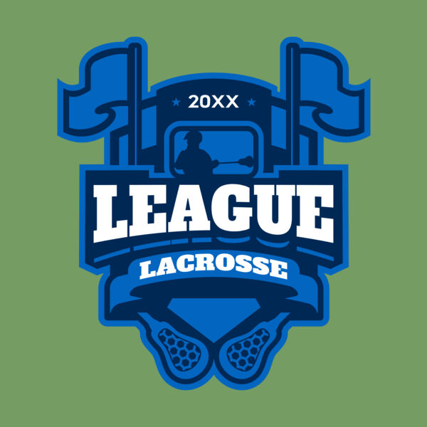 League Lacrosse Logo Template Thumbnail