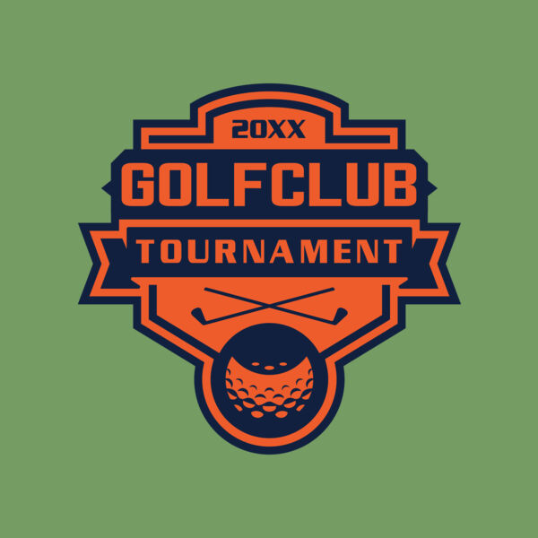 Golf club Tournament logo template 02 Thumbnail