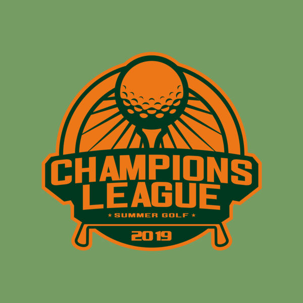 Champions League Summer Golf logo template Thumbnail