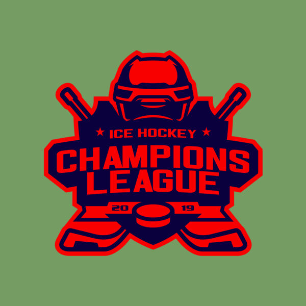 Champions League Ice Hockey logo template Thumbnail