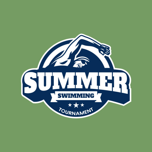 Summer Swimming Tournament logo template Thumbnail