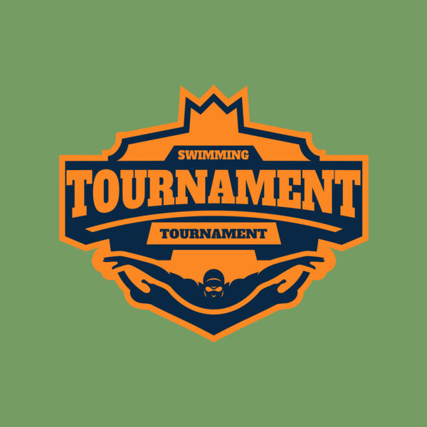 Swimming Tournament logo template Thumbnail