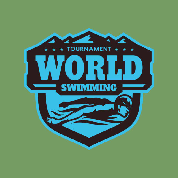 World Tournament Swimming logo template Thumbnail