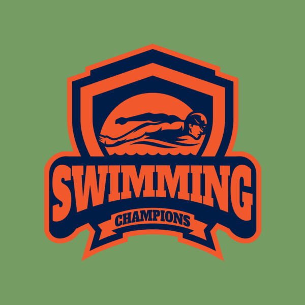 Swimming Champions logo template Thumbnail