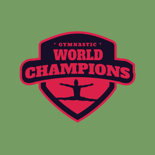 Gymnastic World Champions logo template Thumbnail