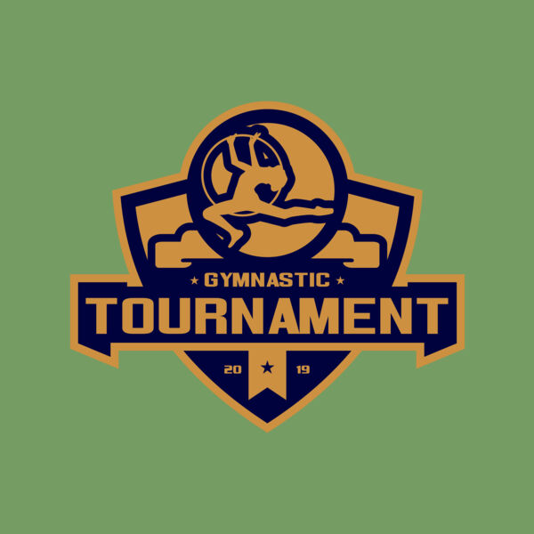 Gymnastic Tournament logo template 02 Thumbnail