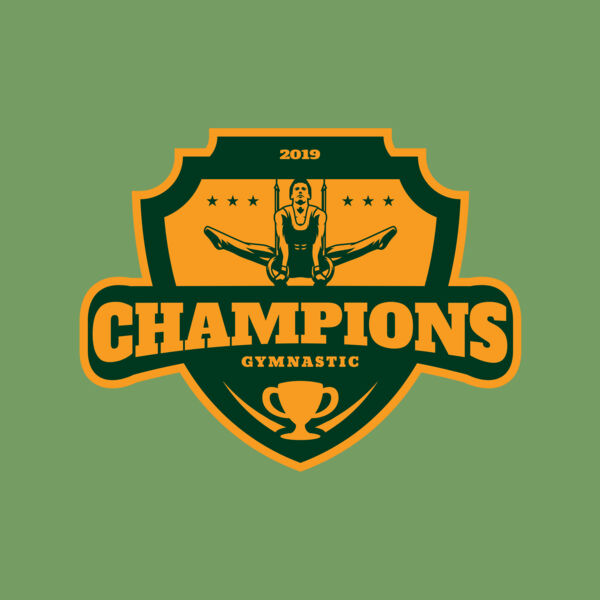 Champions Gymnastic logo template Thumbnail
