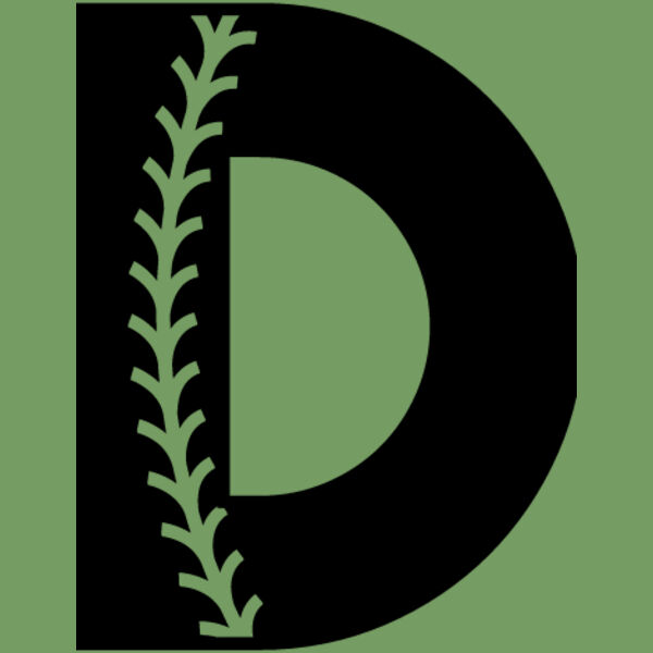 Baseball Alphabet D right Thumbnail