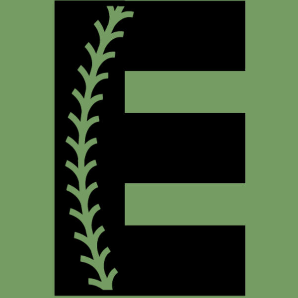 Baseball Alphabet E right Thumbnail