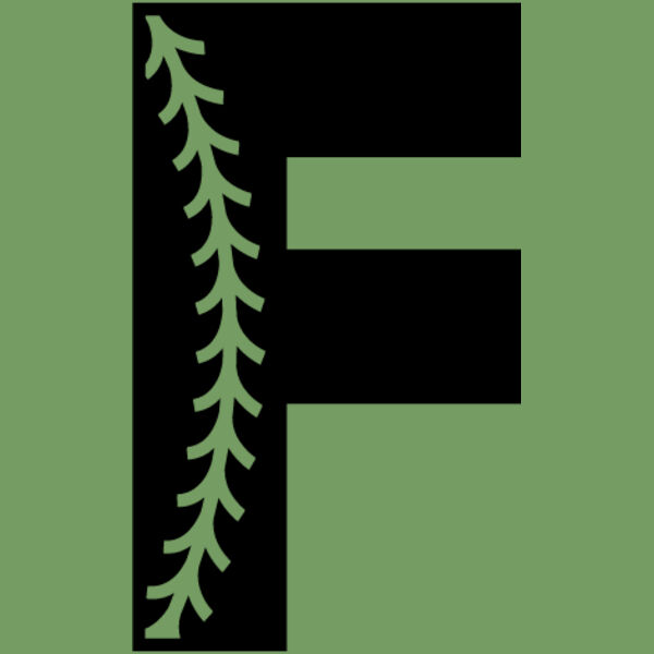 Baseball Alphabet F left Thumbnail