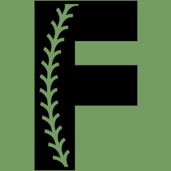 Baseball Alphabet F right Thumbnail