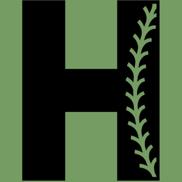 Baseball Alphabet H right Thumbnail