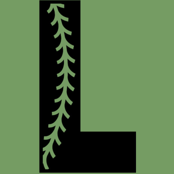 Baseball Alphabet L left Thumbnail