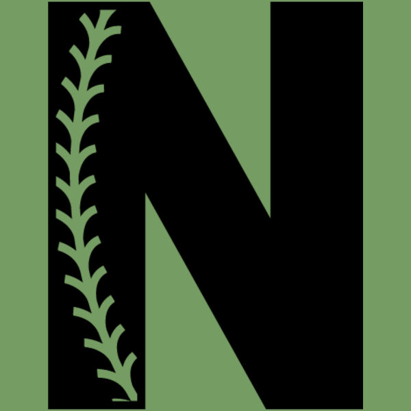 Baseball Alphabet N right Thumbnail