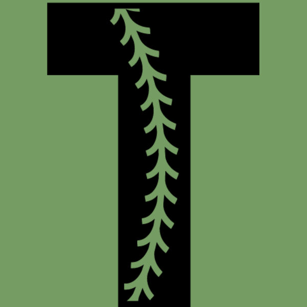 Baseball Alphabet T left Thumbnail