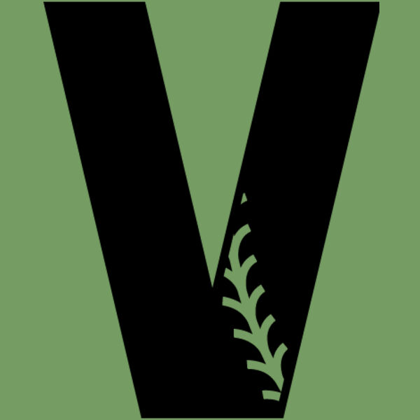 Baseball Alphabet V right Thumbnail