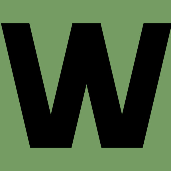 Baseball Alphabet W center Thumbnail