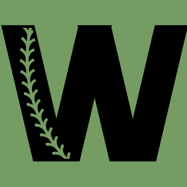 Baseball Alphabet W right Thumbnail