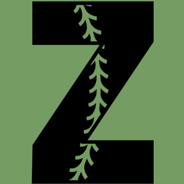 Baseball Alphabet Z left Thumbnail