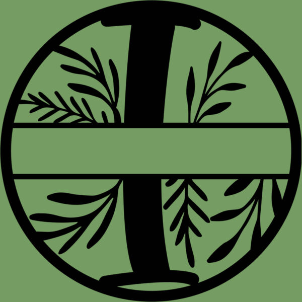 I Floral split monogram letters Thumbnail