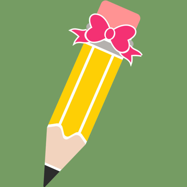 Pencil Monogram Bow Thumbnail