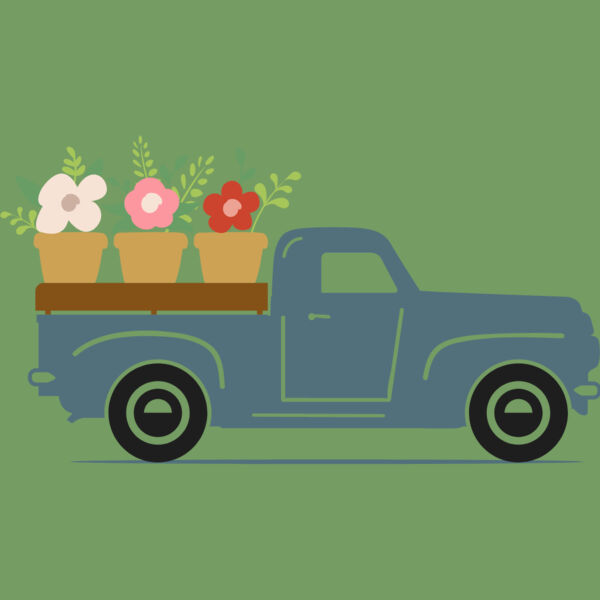 Old Truck Flowers Thumbnail