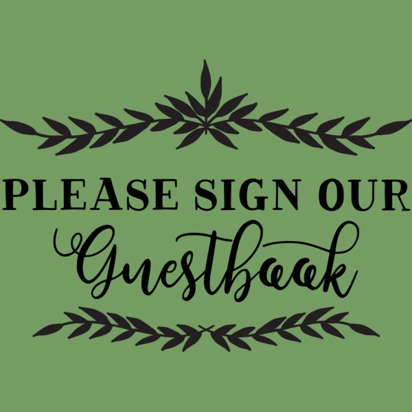 Please sign our guestbook Thumbnail